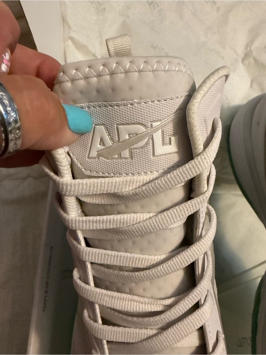 APL White Concept Boomer M Sneakers with Turquoise Accent Size 14 main image 8